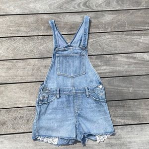 OLD NAVY GIRLS DENIM OVERALLS
